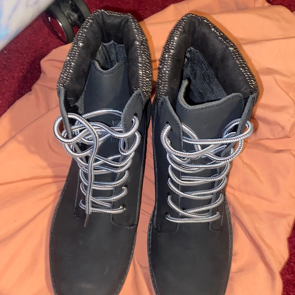 Smokey Gray Rhinestone boots